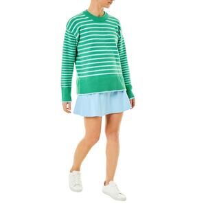 Addison Bay Striped Multicolor Carlyle Crewneck Sweater Size M